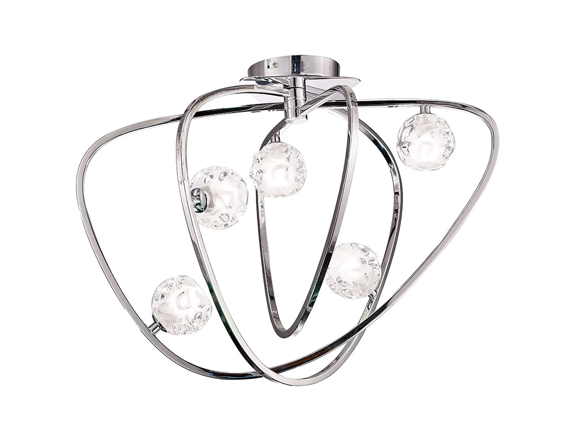 Lux Ceiling Lights Mantra Semi Flush Fittings